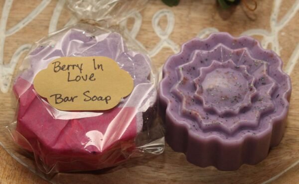 Berry In Love Natural Bar Soap handcrafted by BloominGals LLC