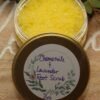 chamomile lavender scented organic foot scrub handcrafted by BloominGals LLC