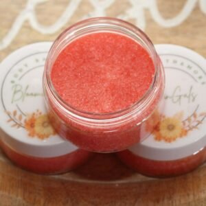 Peppermint lip scrub crafted by BloominGals LLC