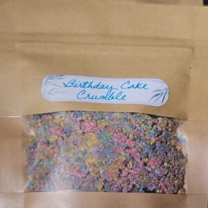 organic bath crumble birthday cake scented