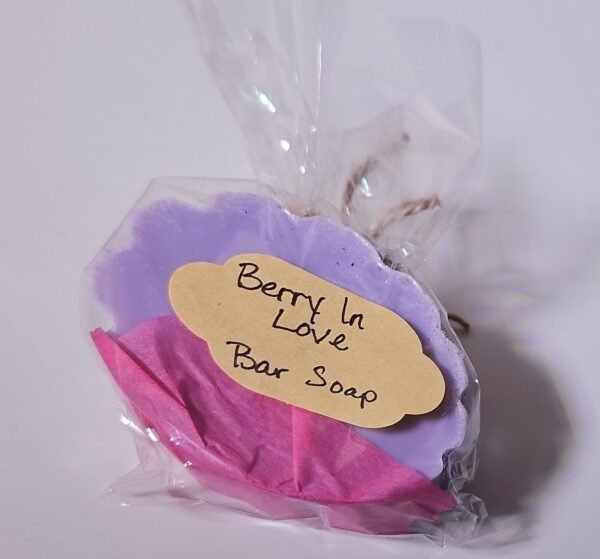 Berry scented bar soap all natural