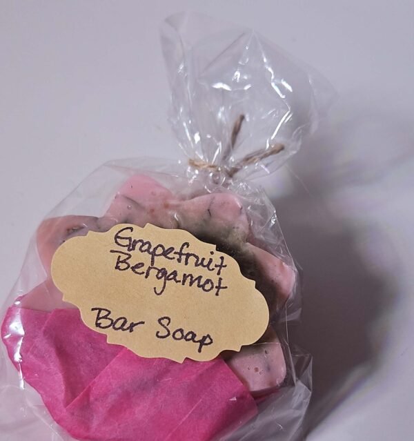 all natural grapefruit and bergamot bar soap