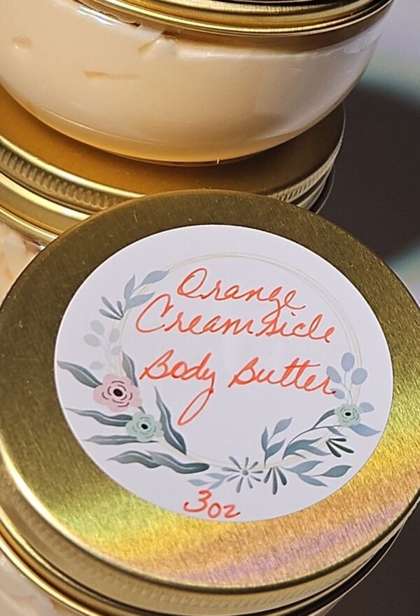 organic body butter, orange creamsicle scented