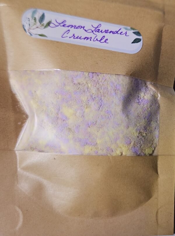 lemon & lavender bath shower crumble