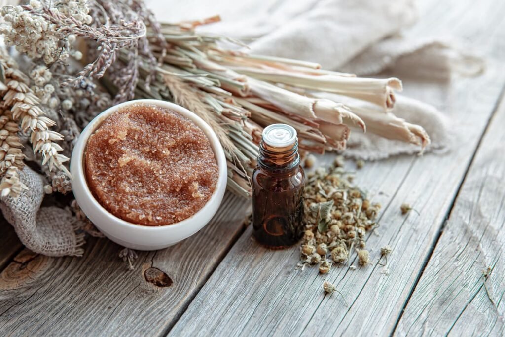 power of natural body scrubs and oils