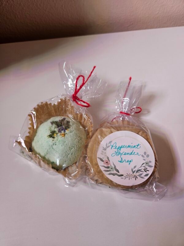 lavender bath bombs handmade by BloominGals LLC