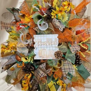 Thankful Wreath Designed by BloominGals