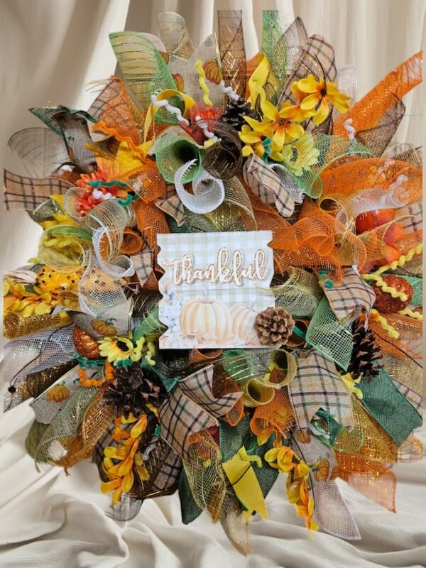 Thankful Wreath Designed by BloominGals