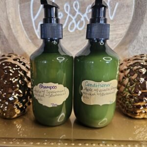 women's shampoo and conditioner set - apple mint & apple vanilla-orange scent