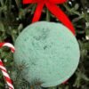 Holly Apple Bath Bomb – Green Apple scented holiday bath treat, 3oz.