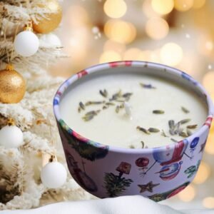 Cozy Night Lavender Bliss Candle made with organic soy wax and lavender essential oils, 4oz.