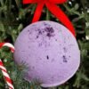 Sugar Plum Bath Bomb – Wild Berry scented festive bath treat, 3oz.