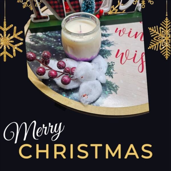 4oz Sugar Plum Candle featuring organic soy wax and a festive wild berry fragrance, perfect for cozy evenings.